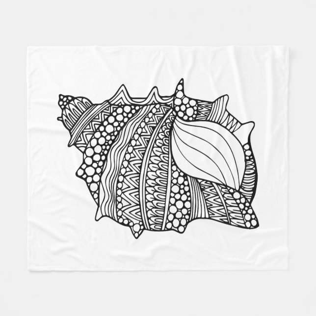 Inspirerat klotter fleecefilt (Framsidan (Horisontell))