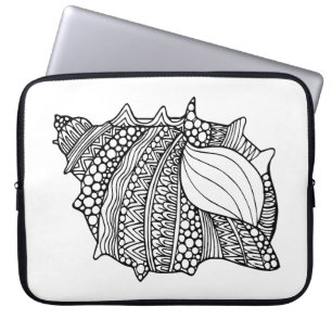 Inspirerat klotter laptop fodral
