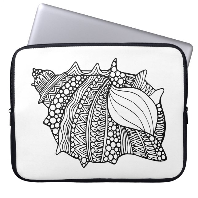 Inspirerat klotter laptop fodral (Framsidan)