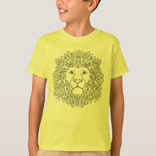 Inspirerat lejont huvud 3 t-shirt