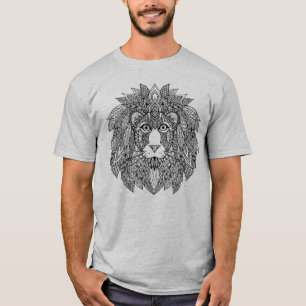 Inspirerat lejont huvud 4 t shirt