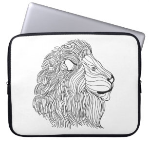 Inspirerat lejont huvud 5 laptop fodral