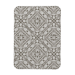 Inspirerat mönster magnet