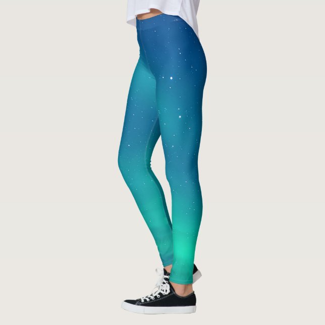 Inspirerat nordligt ljus - damasker leggings (Vänster)