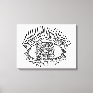 Inspirerat öga 6 canvastryck