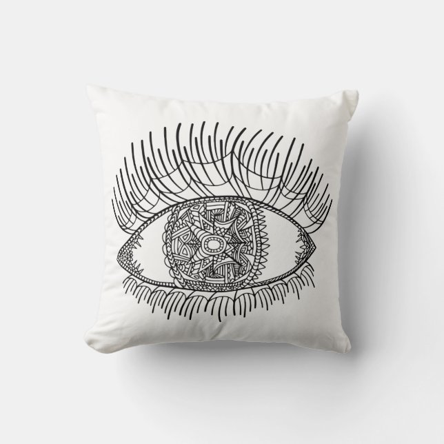 Inspirerat öga kudde (Framsida)