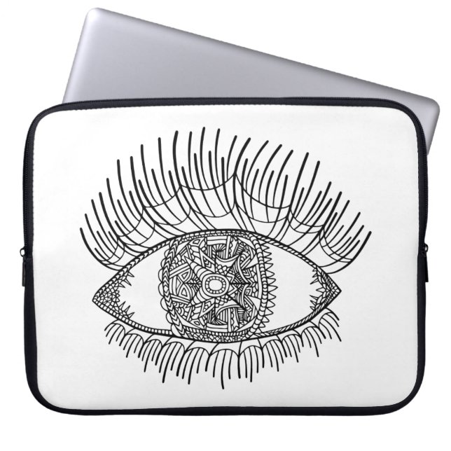 Inspirerat öga laptop sleeve (Framsidan)