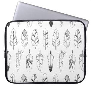 Inspirerat Retro fjädermönster Laptop Sleeve
