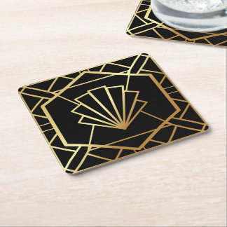 Inspirerat underlägg för art déco Gatsby Papper Kvadrat