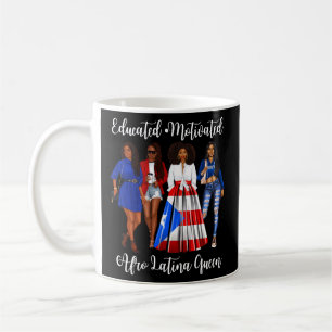 Inspiring Afro Latina Queen Puerto Rican Womans Ri Kaffemugg
