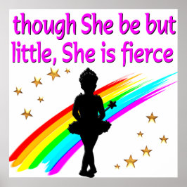 INSPIRING BALLERINA QUOTE DESIGN POSTER
