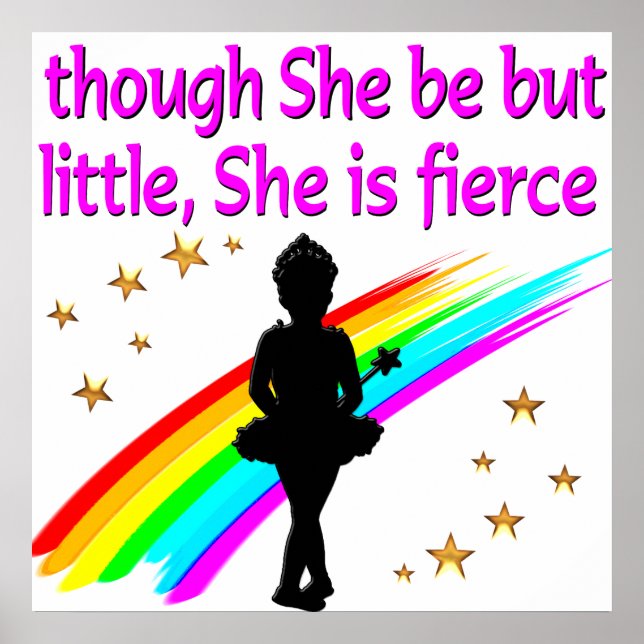 INSPIRING BALLERINA QUOTE DESIGN POSTER (Framsidan)