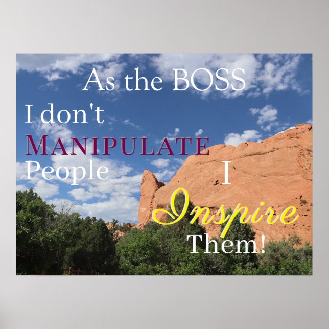 Inspiring Boss Poster (Framsidan)