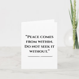 Inspiring Budda Quote Kort