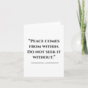 Inspiring Budda Quote Kort