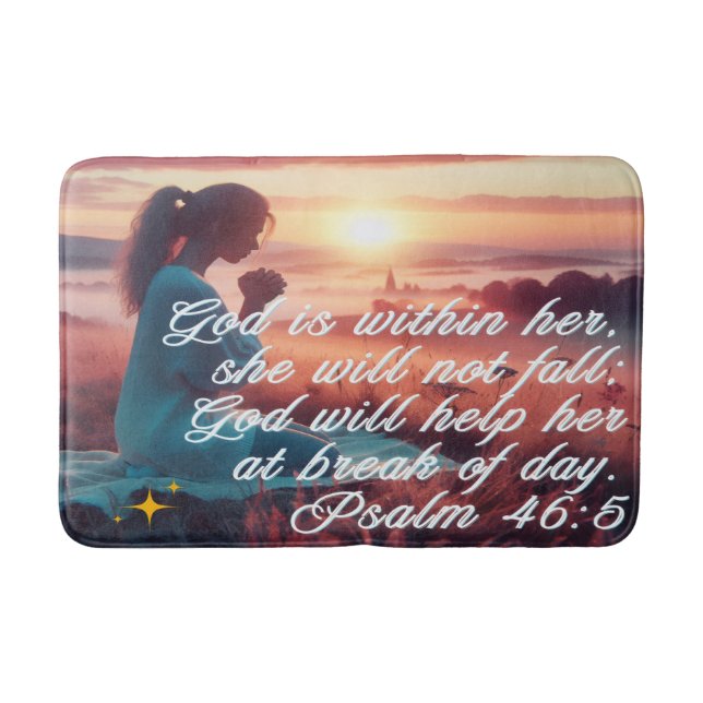 "Inspiring Faith" Bath Mat Badrumsmatta (Framsidan)