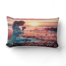 "Inspiring Faith" Lumbar Pillow