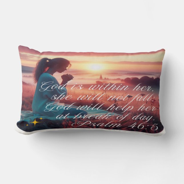 "Inspiring Faith" Lumbar Pillow Lumbarkudde (Framsida)