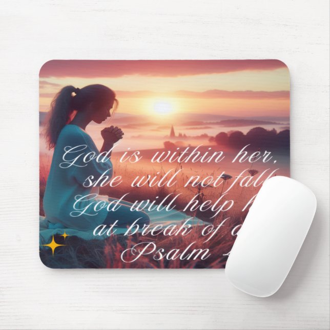 "Inspiring Faith" Mousepad Musmatta (Med mus)