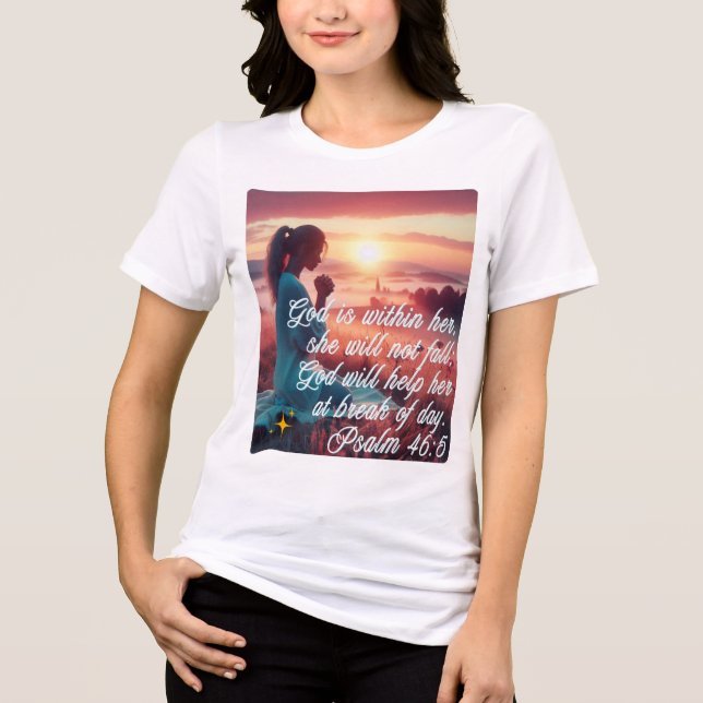 "Inspiring Faith" Tri-Blend Shirt T-Shirt (Framsida)