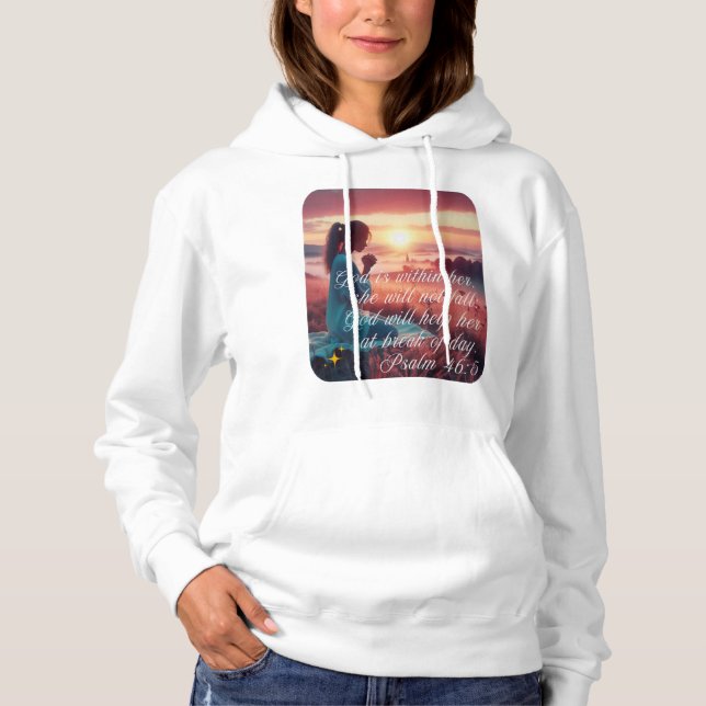 "Inspiring Faith' Women's Hoodie T Shirt (Framsida)
