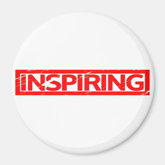 Inspiring Frimärke Magnet (Framsidan)