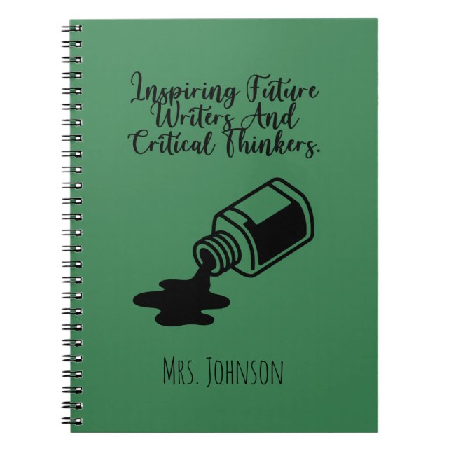 Inspiring Future Writers Critical Thinkers Teacher Anteckningsbok (Framsidan)
