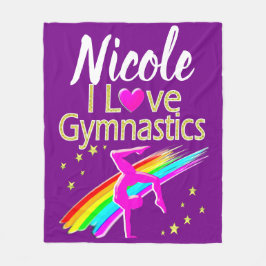 INSPIRING I KÄRLEK GYMNASTICS DESIGN FLEECEFILT