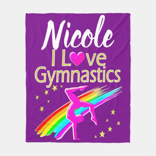 INSPIRING I KÄRLEK GYMNASTICS DESIGN FLEECEFILT (Framsidan)