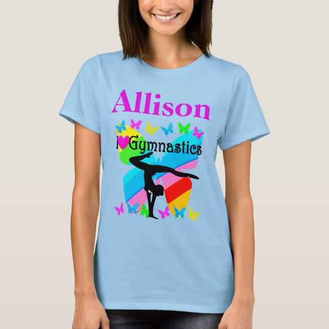 INSPIRING I KÄRLEK GYMNASTICS PERSONLIG T SHIRT (Framsida)