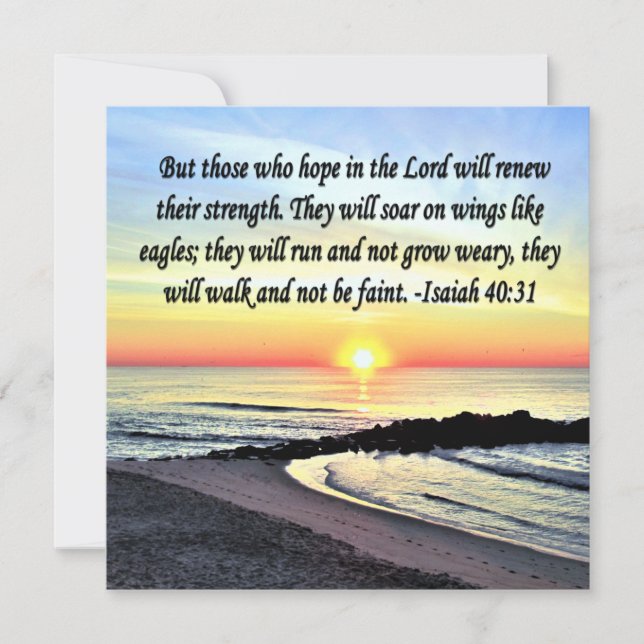 INSPIRING ISAIAH 40:31 INBJUDNINGAR (Framsida)