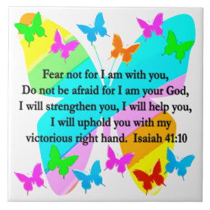 INSPIRING ISAIAH 41:10 BIBLIG VERSE DESIGN KAKELPLATTA