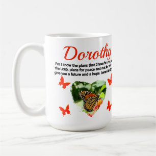 INSPIRING JEREMIAH 29:11 PERSONLIG BUTTERFLY KAFFEMUGG