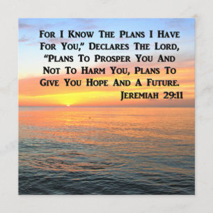 INSPIRING JEREMIAH 29:11 SUNRISE INBJUDNINGAR