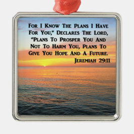 INSPIRING JEREMIAH 29:11 SUNRISE JULGRANSPRYDNAD METALL