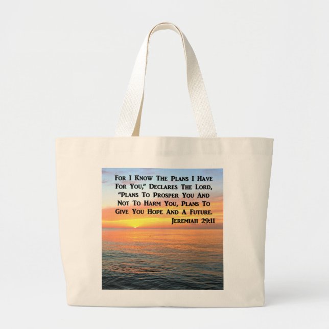 INSPIRING JEREMIAH 29:11 SUNRISE JUMBO TYGKASSE (Framsidan)