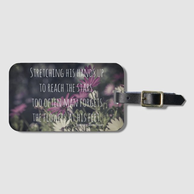 Inspiring Jeremy Bentham Quote Bagagebricka (Framsida horisontal)