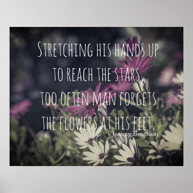 Inspiring Jeremy Bentham Quote Poster (Framsidan)