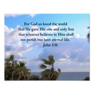 INSPIRING JOHN 3:16 PHOTO FOTOTRYCK