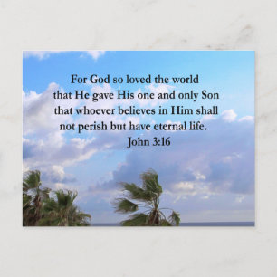 INSPIRING JOHN 3:16 PHOTO VYKORT