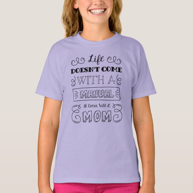 Inspiring Life och Mamma Quote | Ringer Shirt T Shirt (Framsida)