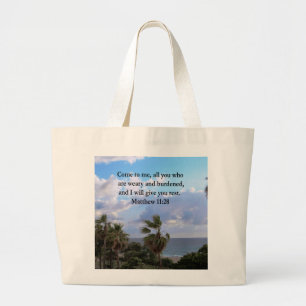INSPIRING MATTHEW 11:28 SCRIPTURE DESIGN JUMBO TYGKASSE