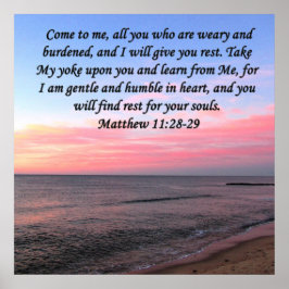 INSPIRING MATTHEW 28 OCEAN PHOTO DESIGN POSTER