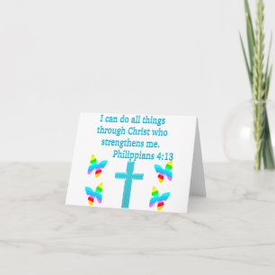 INSPIRING PHILIPPIANS 4:13 DESIGN KORT