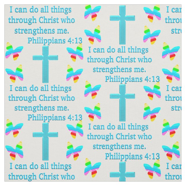 INSPIRING PHILIPPIANS 4:13 DESIGN TYG (Provkarta)
