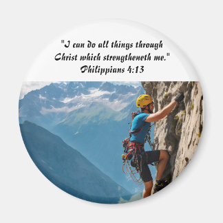 Inspiring Philippians 4:13 Magnet