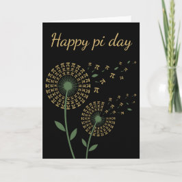 Inspiring Pi Symbol Dandelion Seeds Pi Day Math Helgkort