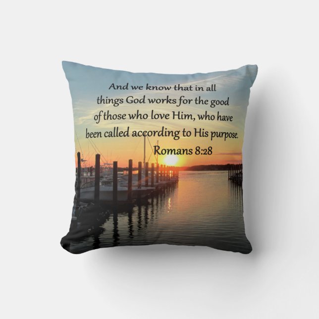 INSPIRING ROMANS 8:28 DESIGN KUDDE (Framsida)