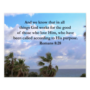 INSPIRING ROMANS 8:28 FOTOTRYCK