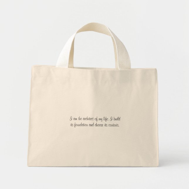 Inspiring Tote Bag Mini Tygkasse (Framsidan)